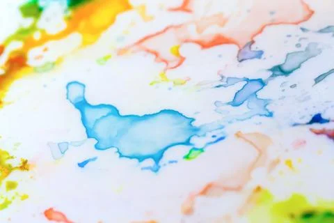 Ink on white tray Stock Photos