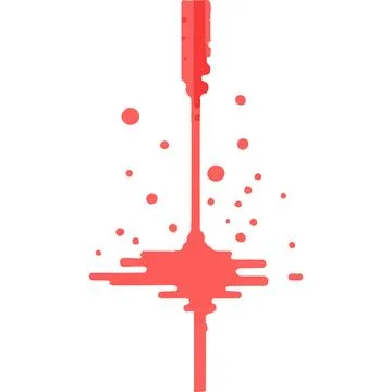 Inkbleed Abstract Liquid Flow Smudge Graphic Stock-Illustration