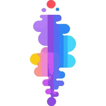 Inkbleed Abstract Shadow Flow Texture Art Stock-Illustration