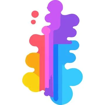 Inkbleed Ink Liquid Flow Art Color Stock Illustration