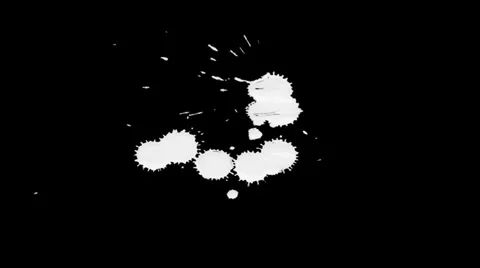Inkblot on Paper Stock Footage 32092027