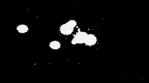 Inkblot on Paper Stock Footage 32092028