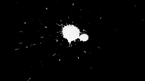 Inkblot on Paper Stock Footage 32092030