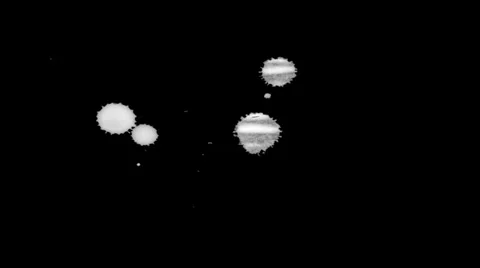 Inkblot on Paper Stock Footage 32092169