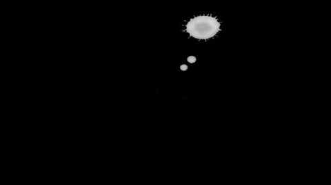 Inkblot on Paper Stock Footage 32092195