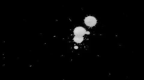 Inkblot on Paper Stock Footage 32092289