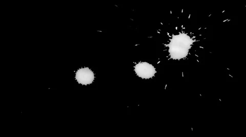 Inkblot on Paper Stock Footage 32092494