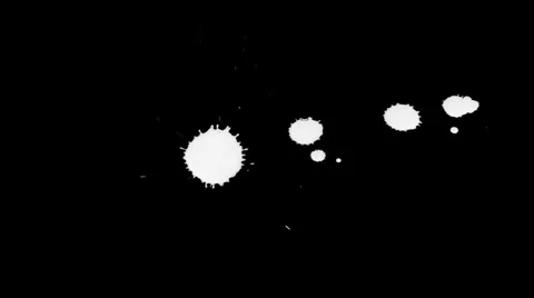Inkblot on Paper Stock Footage 32092532