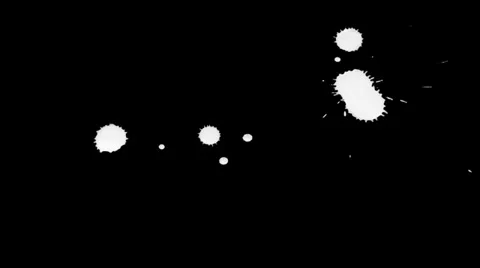 Inkblot on Paper Stock Footage 32092535