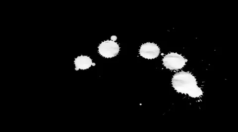 Inkblot on Paper Stock Footage 32092548