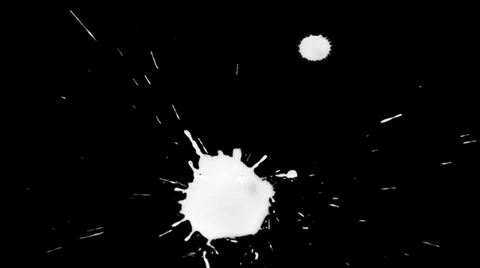 Inkblot on Paper Stock Footage 32092553