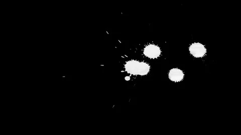Inkblot on Paper Stock Footage 32092560