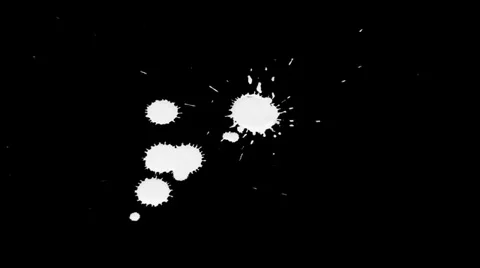 Inkblot on Paper Stock Footage 32092581