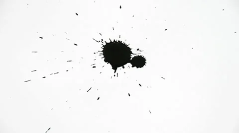 Inkblot on paper Stock-Footage 32255264
