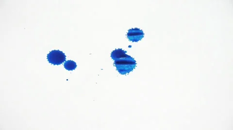 Inkblot on paper Stock Footage 32255290