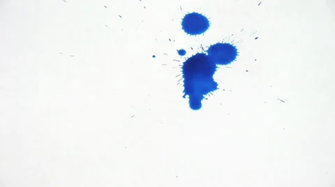Inkblot on paper Stock Footage 32255359