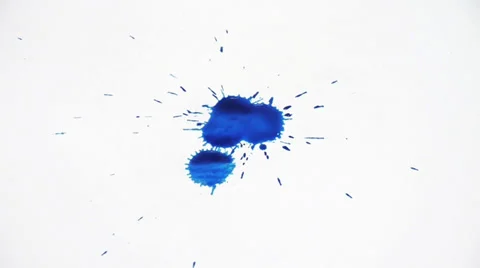 Inkblot on paper Stock Footage 32255368