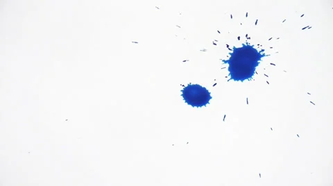 Inkblot on paper Stock Footage 32255374
