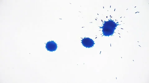 Inkblot on paper Stock Footage 32255378