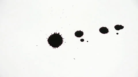 Inkblot on paper Stock-Footage 32255399