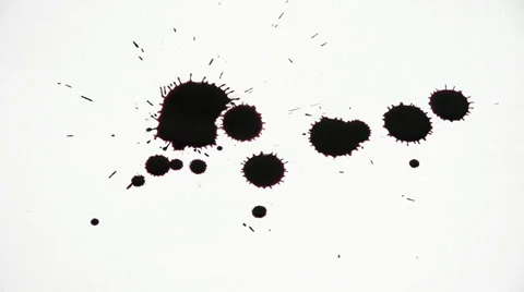 Inkblot on paper Stock-Footage 32255403