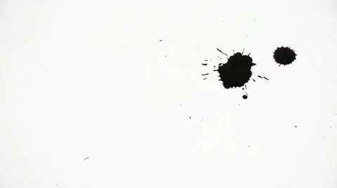 Inkblot on paper Stock Footage 32255416