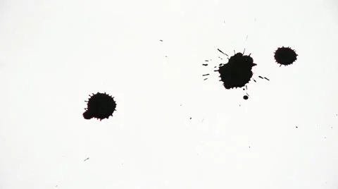 Inkblot on paper Stock-Footage 32255418