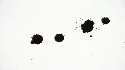 Inkblot on paper Stock Footage 32255426