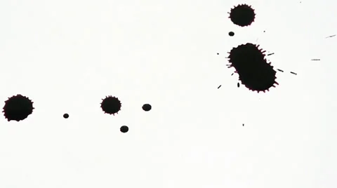 Inkblot on paper Stock-Footage 32255435