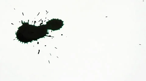 Inkblot on paper Stock-Footage 32255482
