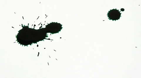 Inkblot on paper Stock-Footage 32255483