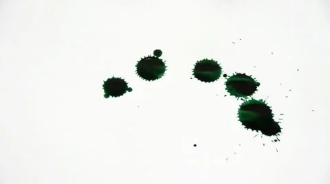 Inkblot on paper Stock-Footage 32255494