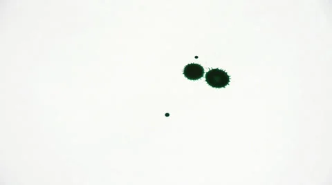 Inkblot on paper Stock Footage 32255495