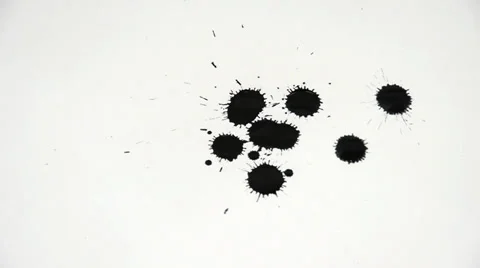 Inkblot on paper Stock-Footage 32255529