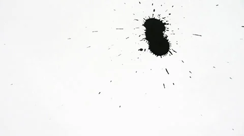 Inkblot on paper Stock-Footage 32255531