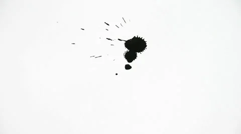 Inkblot on paper Stock-Footage 32255573