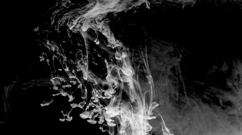 Inkblot in water Stock Footage 32088899