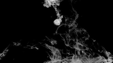 Inkblot in water Stock Footage 32089217