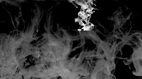 Inkblot in water Stock Footage 32089471