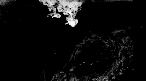 Inkblot in water Stock Footage 32090273