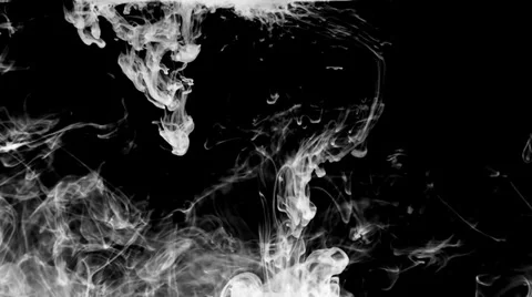 Inkblot in water Stock Footage 32090681