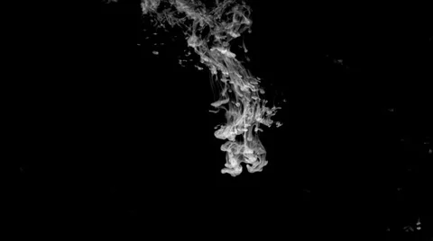 Inkblot in water Stock Footage 32090694