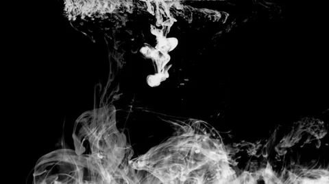 Inkblot in water Stock Footage 32091084