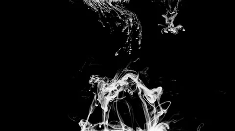 Inkblot in water Stock Footage 32091088