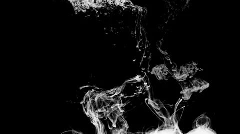 Inkblot in water Stock Footage 32091538