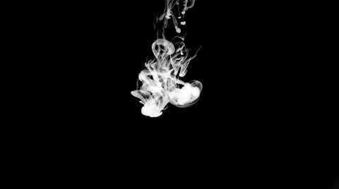 Inkblot in water Stock Footage 32091548