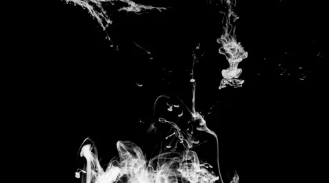 Inkblot in water Stock Footage 32092016