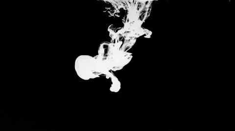 Inkblot in water Stock Footage 32092024