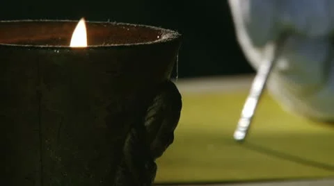 Inking, hand, shallow depth of field Stock Footage 12715475