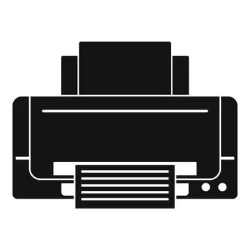 Inkjet printer icon, simple style Stockillustratie